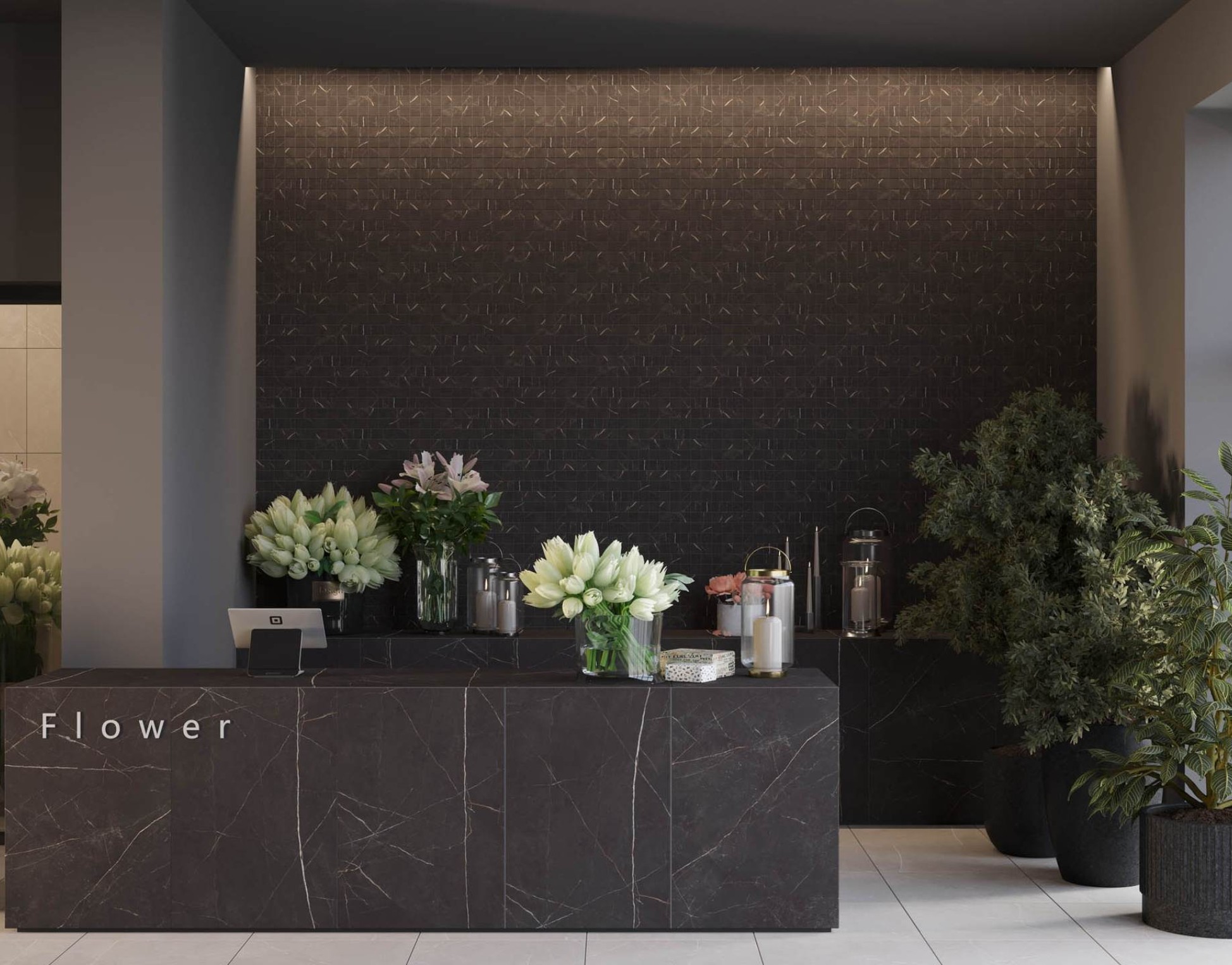 Интерьер зоны ресепшен Estima №3