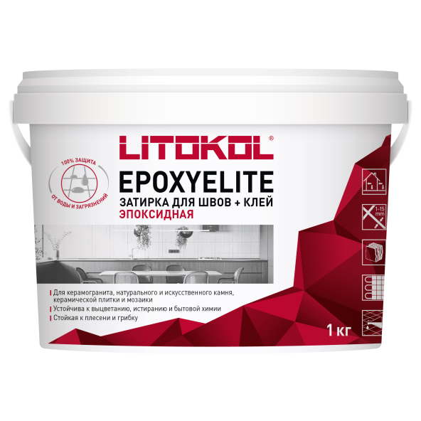 Купить EpoxyElite E.05 СЕРЫЙ БАЗАЛЬТ затир. смесь 1,0 kg bucket в Нижнем Новгороде-1