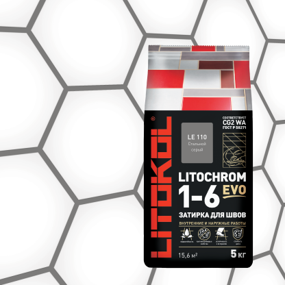 LITOCHROM 1-6 EVO LE 110 стальной серый 5kg Al.bag