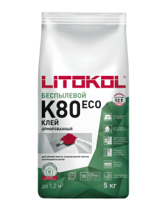 Купить LITOFLEX K80 ECO серый-клеевая смесь 5kg bag в Уфе