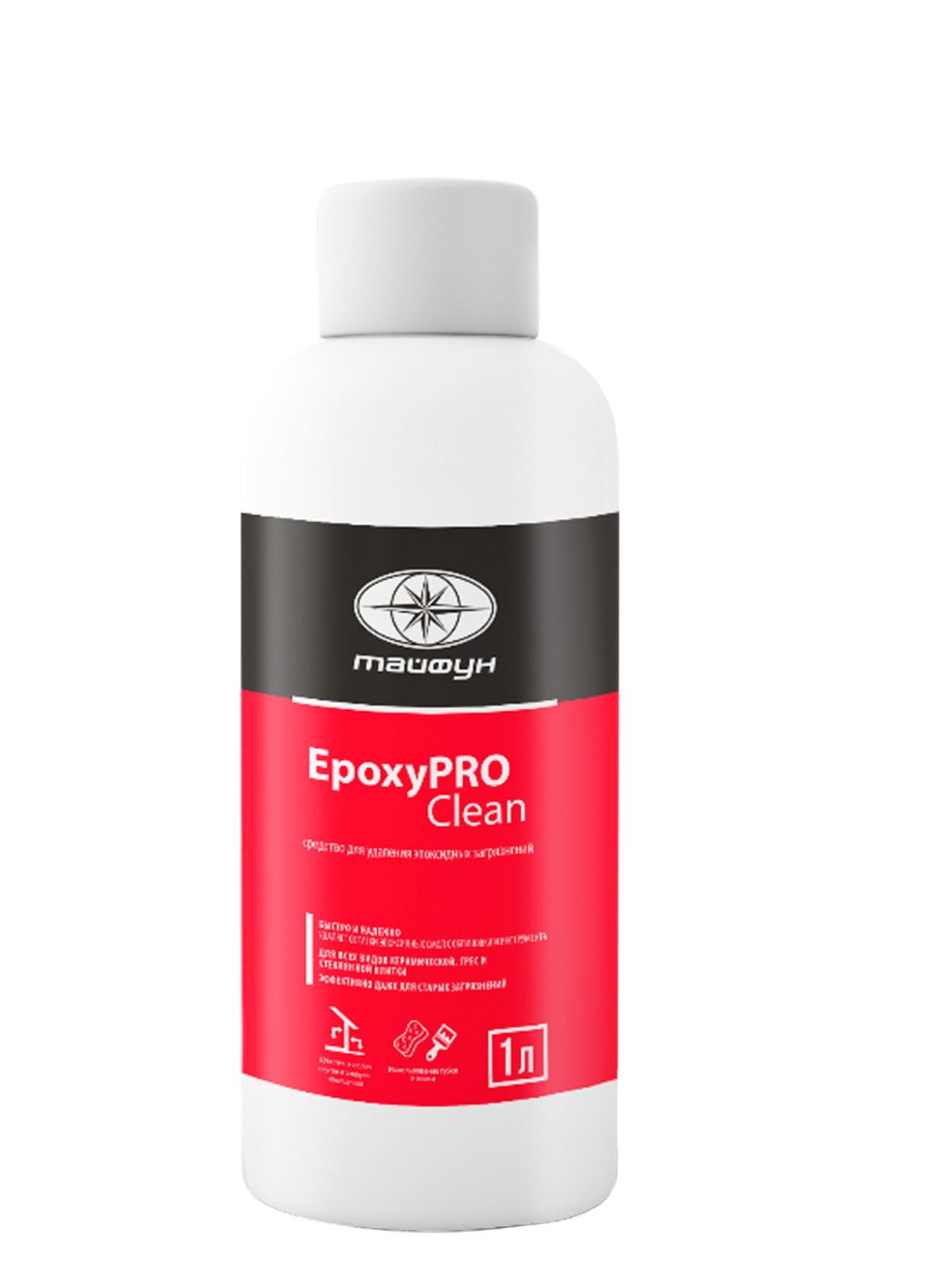 Купить Средство для удаления эпоксидных загрязнений "Тайфун "EpoxyPRO Clean", бут. 1л (Италия) в Уфе