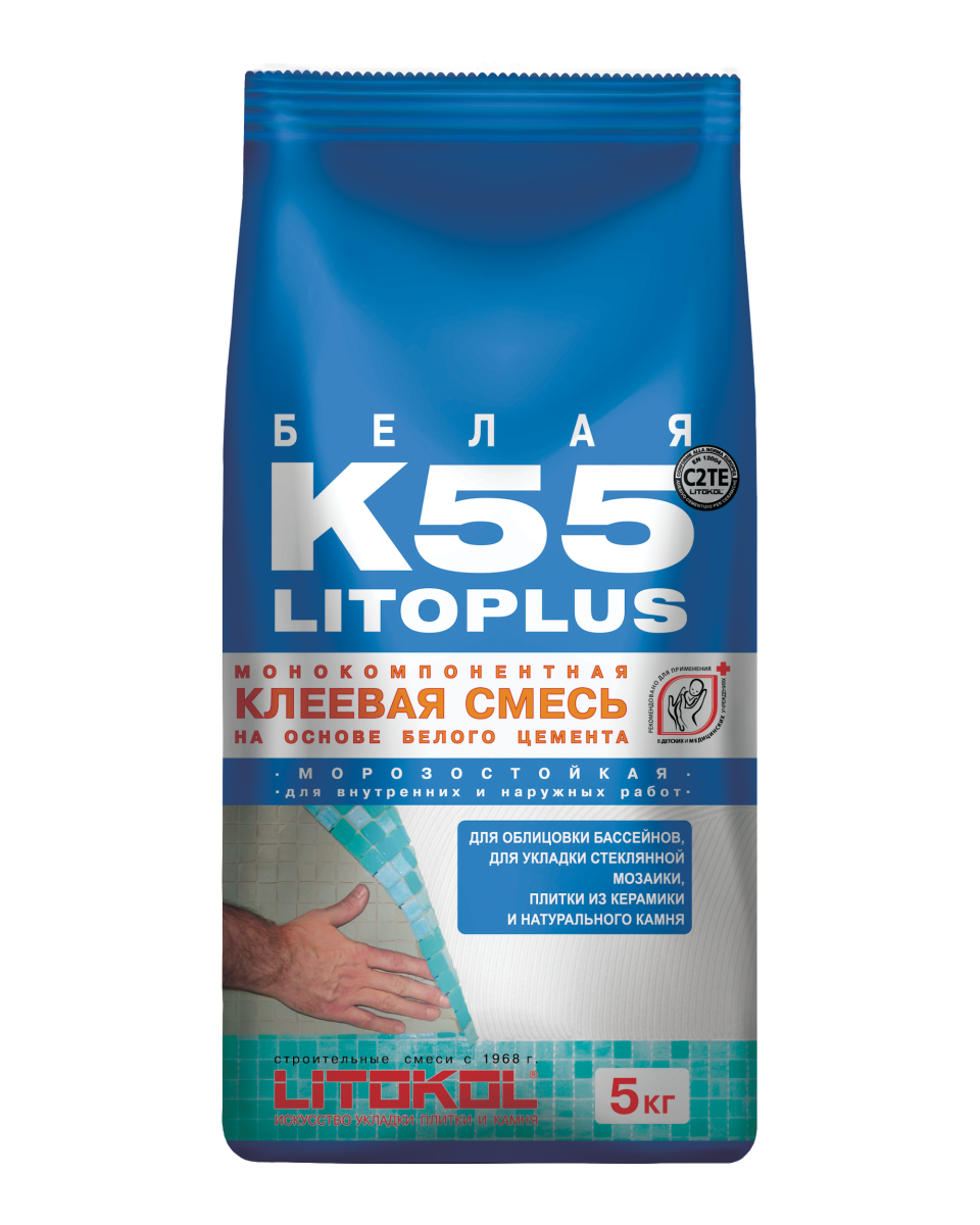 Купить LitoPlus K55-клеевая смесь 5kg Al.bag в Уфе #2