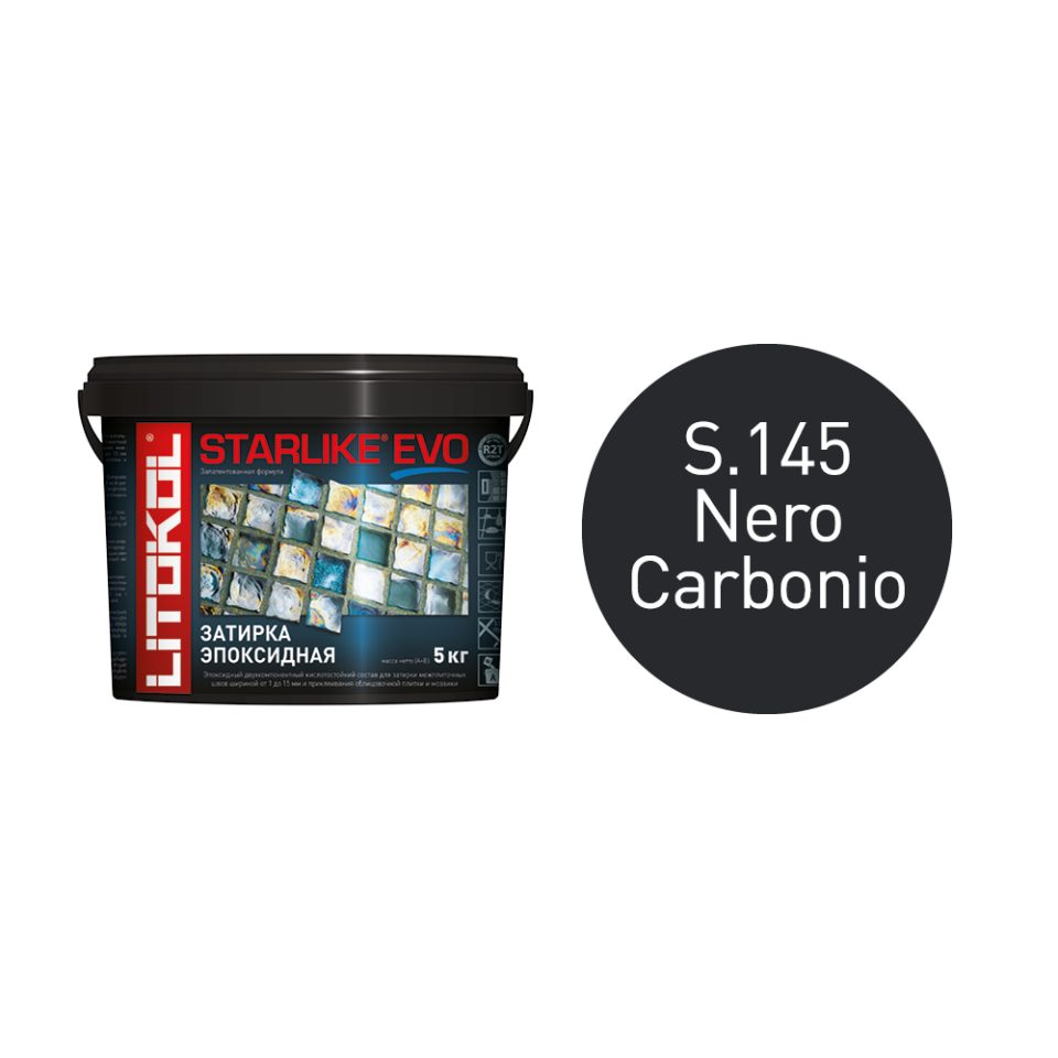 Купить STARLIKE EVO S.145 NERO CARBONIO затир.смесь (5kg bucket) в Уфе #2