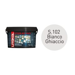Купить STARLIKE EVO S.102 Bianco Ghiaccio (белый) затир.смесь (1kg bucket) в Уфе #2