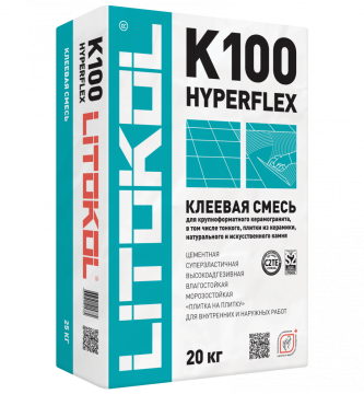 Купить HYPERFLEX K100 белый-клеевая смесь 20kg bag в Нижнем Новгороде