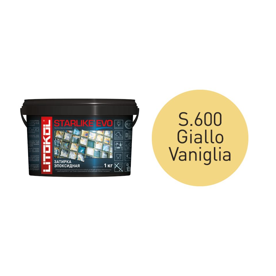 Купить STARLIKE EVO S.600 GIALLO VANIGLIA затир.смесь (1kg bucket) в Уфе