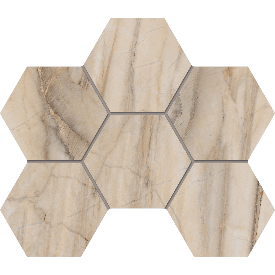 Купить Мозаика BR01 Гексагон 25x28,5x9 непол. в Уфе