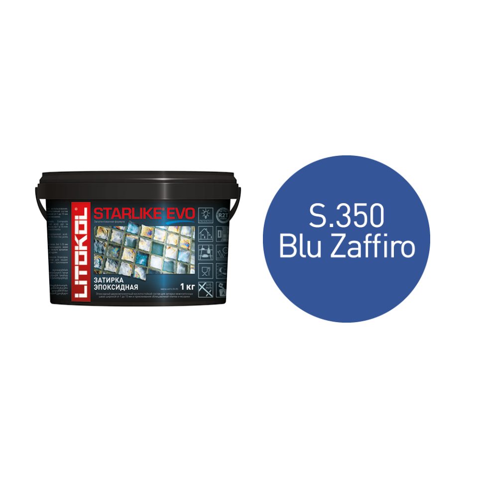 Купить STARLIKE EVO S.350 BLU ZAFFIRO затир.смесь (1kg bucket) в Уфе