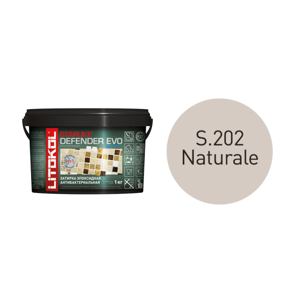 Купить STARLIKE Defender EVO S.202 NATURALE антибакт.затир.смесь 1kg bucket в Краснодаре-1
