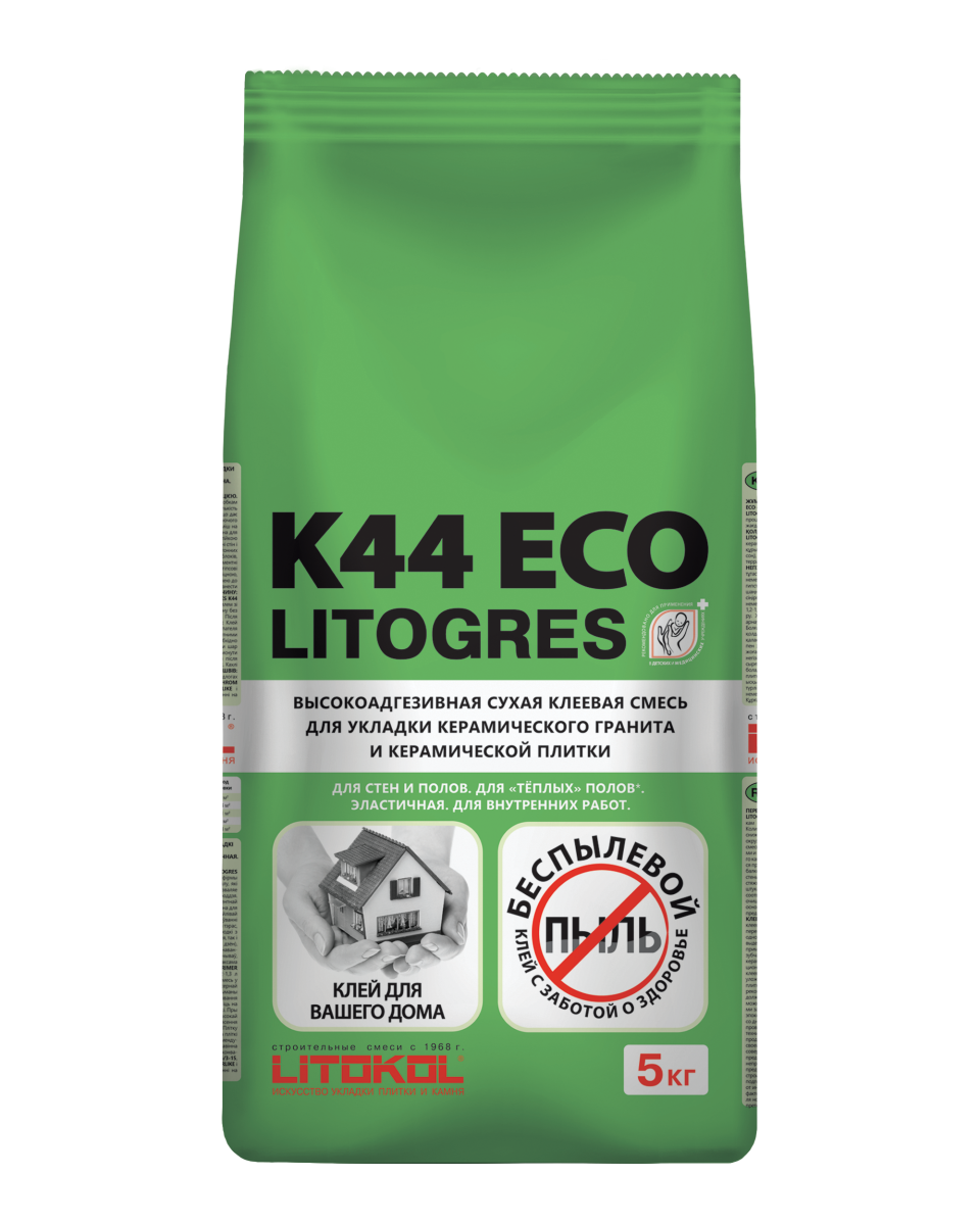 Купить Litogres К44 ECO- беспылевая клеевая смесь 5kg Al.bag в Уфе