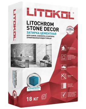 Купить LITOCHROM STONE DECOR SD.410 Светло-серый (18kg bag) в Нижнем Новгороде