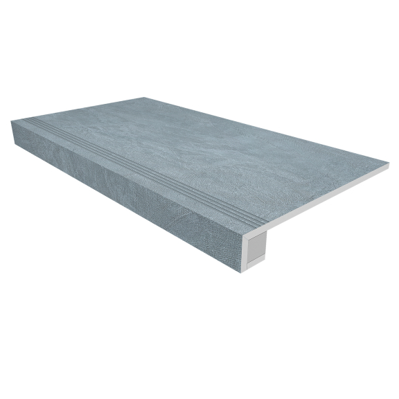 Комплект (Ступень SR02 (33x120) непол. (прямоугол. бортик) + Подступенок (14,5x120))