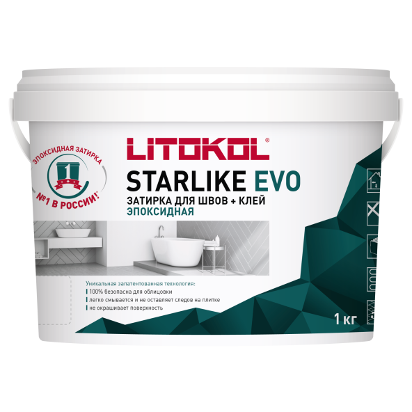 Купить STARLIKE EVO S.210 GREIGE затир.смесь (1kg bucket) в Москве-1
