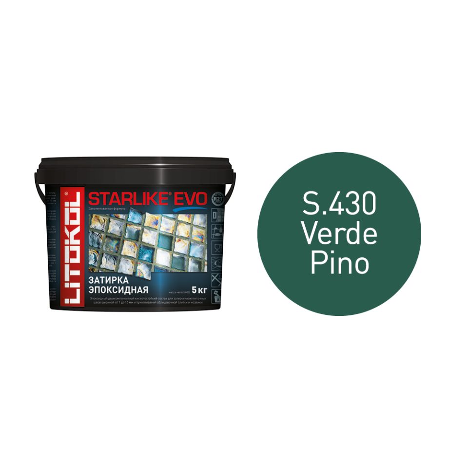 Купить STARLIKE EVO S.430 VERDE PINO затир.смесь (5kg bucket) в Уфе