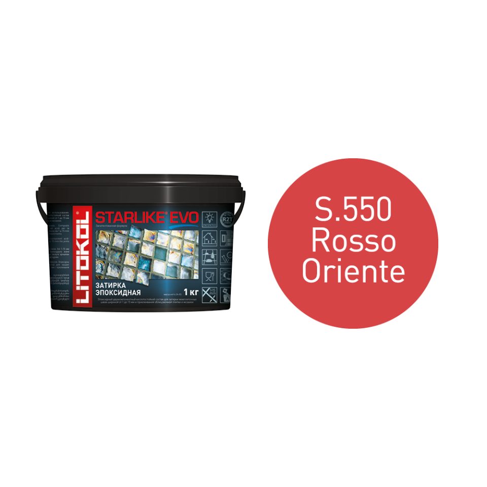 Купить STARLIKE EVO S.550 ROSSO ORIENTE затир.смесь (1kg bucket) в Уфе