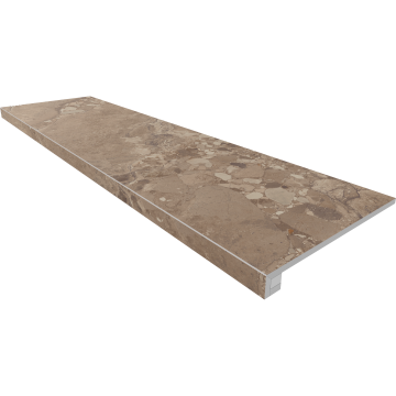 Купить Комплект (Ступень OM03 (33x120x9) непол. (прямоугол. бортик) без насечек + Подступенок (14,5x120x9)) в Уфе