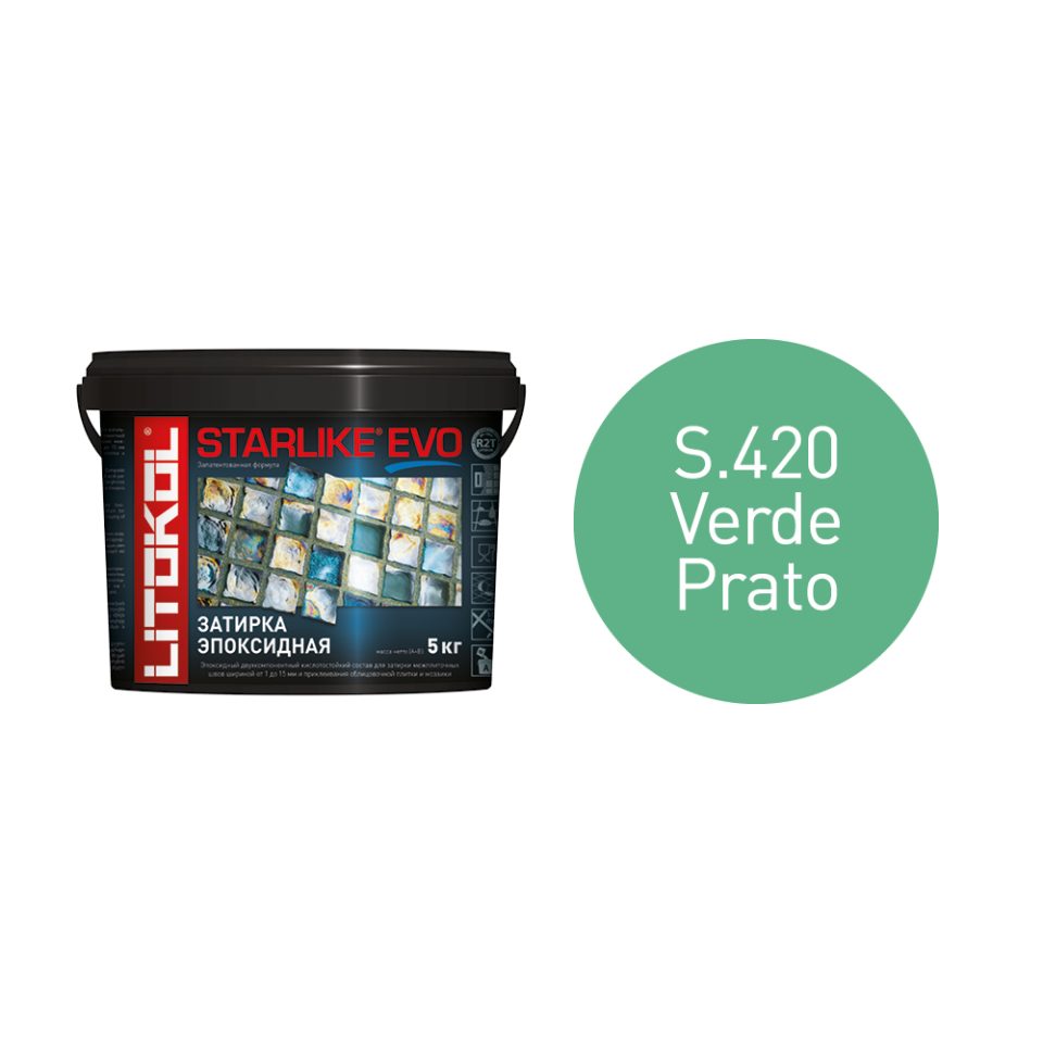 Купить STARLIKE EVO S.420 VERDE PRATO затир.смесь (5kg bucket) в Уфе