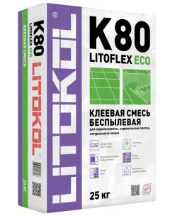 Купить LitoFlex К80 ECO- беспылевая клеевая смесь 25kg bag в Уфе #2
