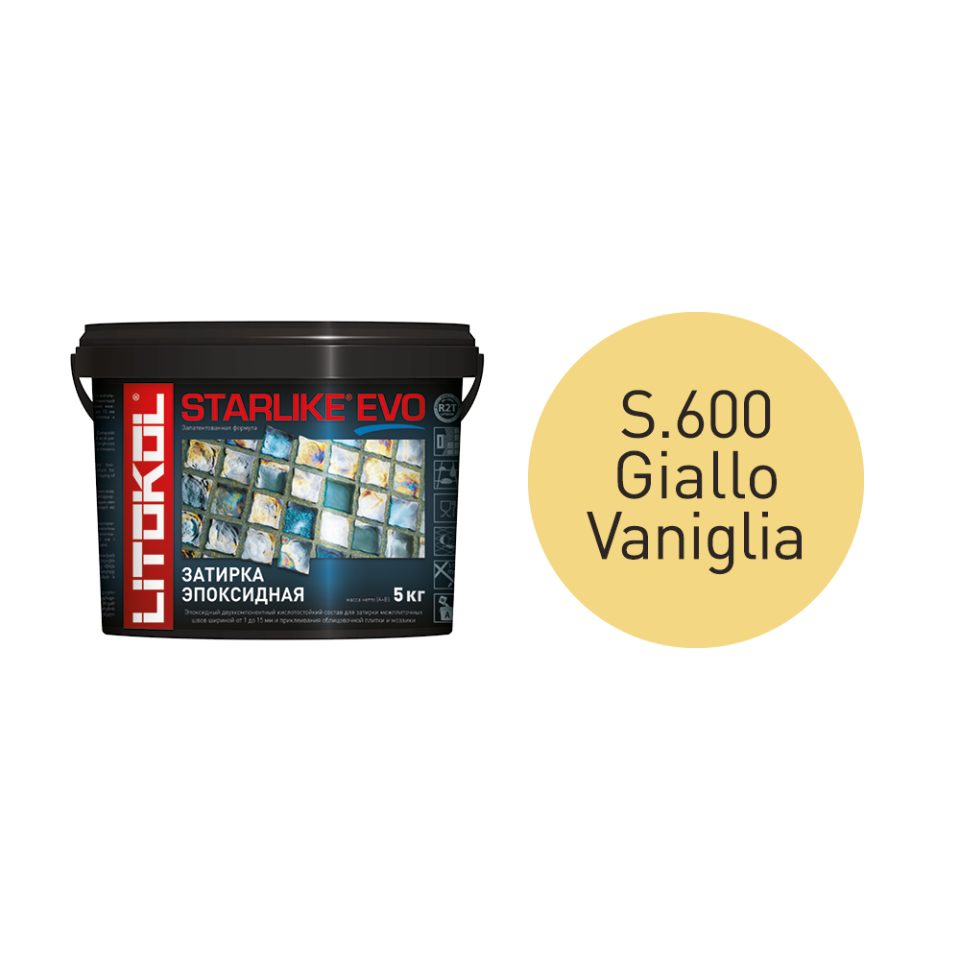 Купить STARLIKE EVO S.600 GIALLO VANIGLIA затир.смесь (5kg bucket) в Уфе