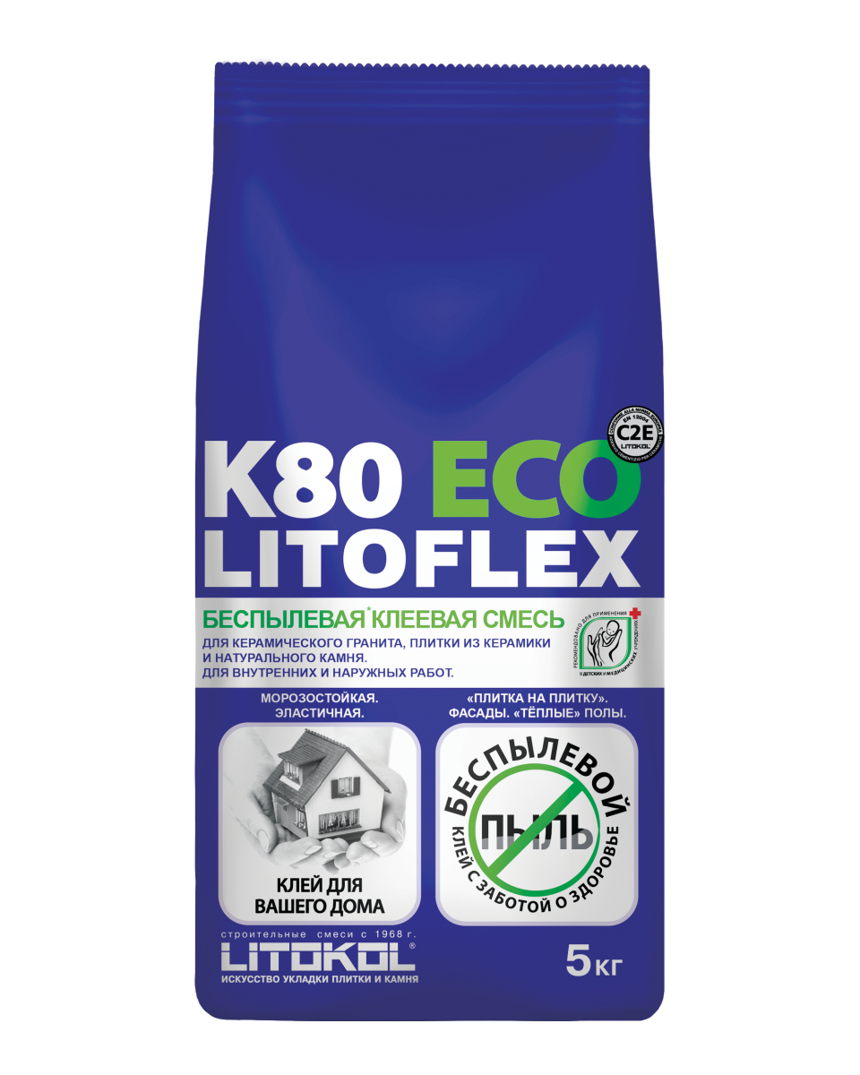 Купить LITOFLEX K80 ECO серый-клеевая смесь 5kg bag в Уфе #2