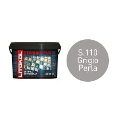 Купить STARLIKE EVO S.110 GRIGIO PERLA затир.смесь (2,5kg bucket) в Уфе #2