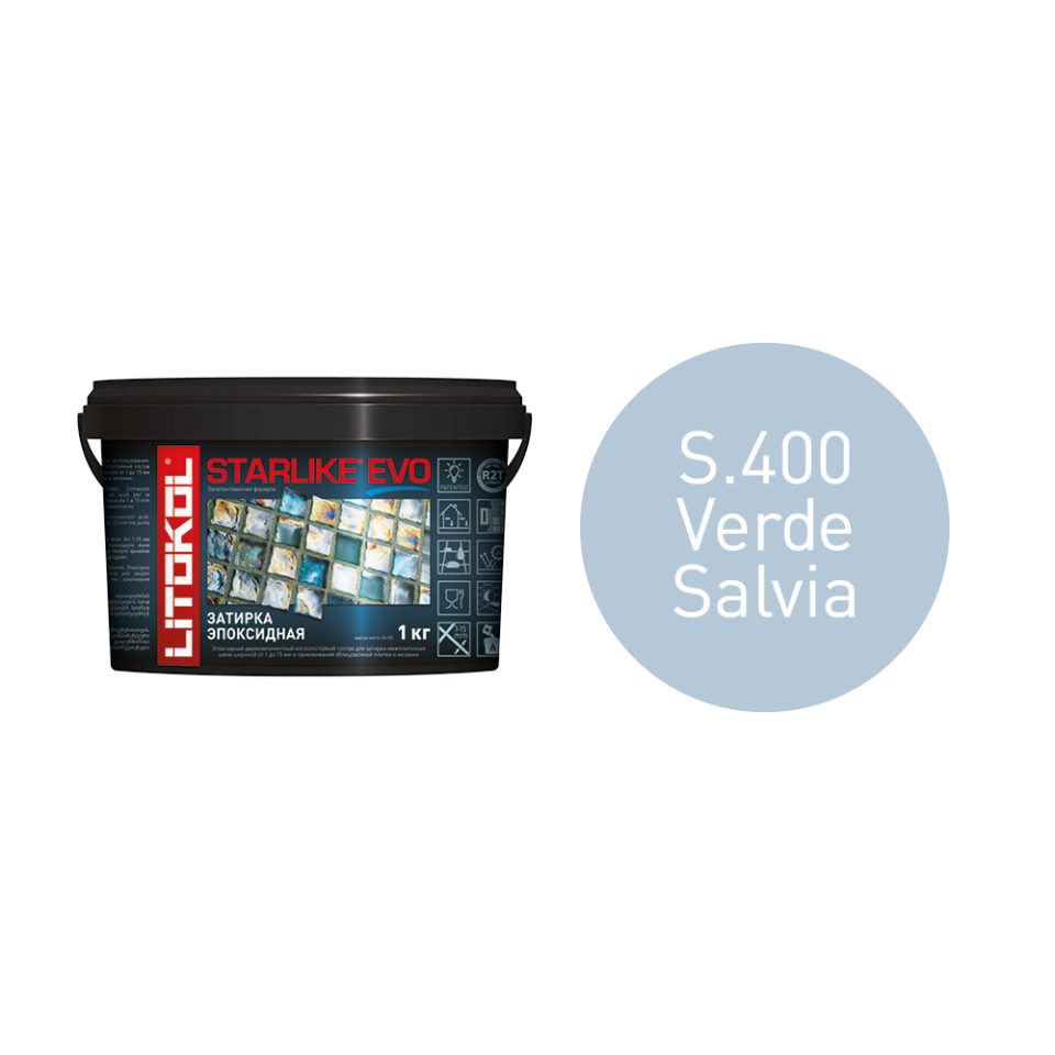 Купить STARLIKE EVO S.400 VERDE SALVIA затир.смесь (1kg bucket) в Уфе