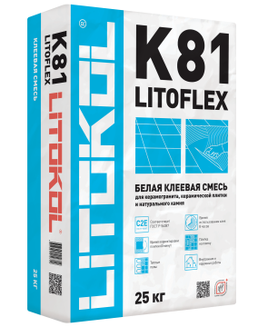 Купить LitoFlex K81 белый-клеевая смесь 25kg bag в Воронеже-2