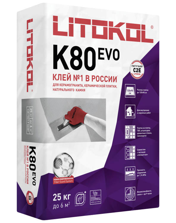 Купить LitoFlex K80-клеевая смесь (25kg bag) в Уфе-1