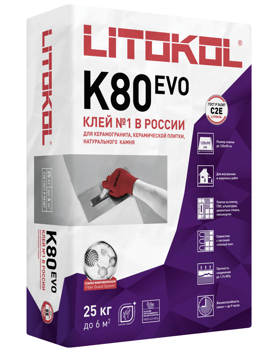 Купить LitoFlex K80-клеевая смесь (25kg bag) в Уфе