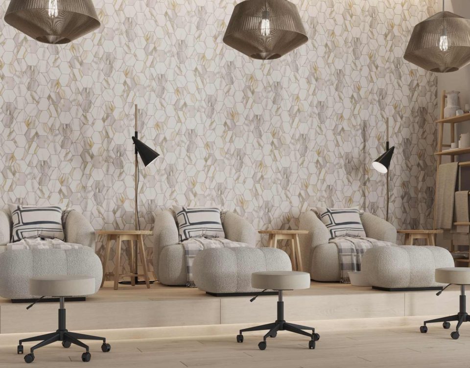 Купить Мозаика RM01 Гексагон 25x28,5 непол. в Уфе #4